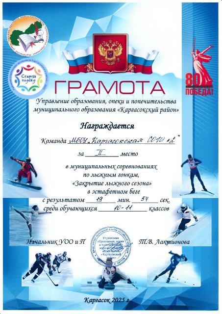 ШСК достижения 2024-2025 учебный год.