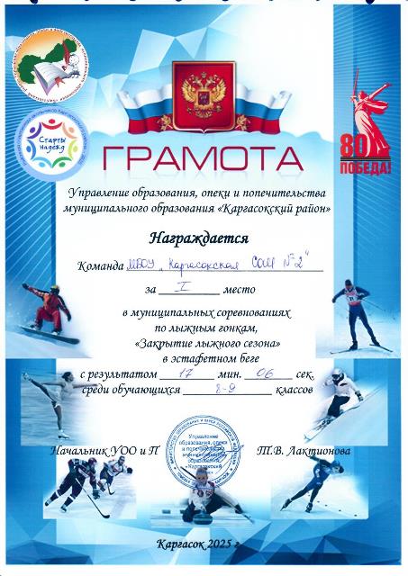 ШСК достижения 2024-2025 учебный год.